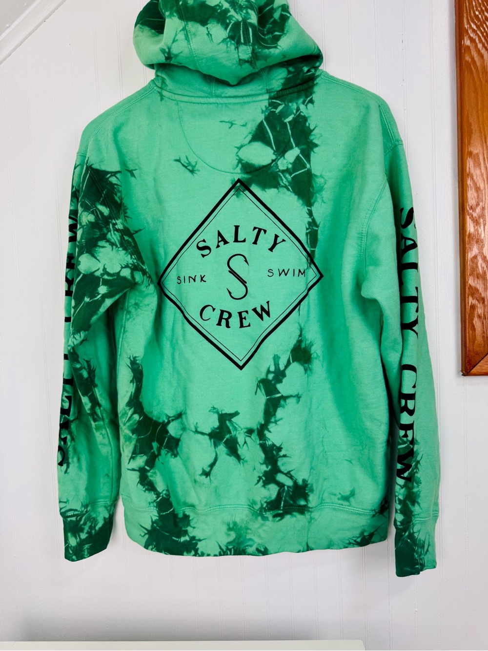 Salty Crew Mint Green Tie-Dye Logo Hoodie